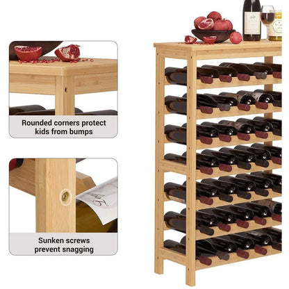 Wine Racks : 42 Bottle Floor Wine Bottle Rack