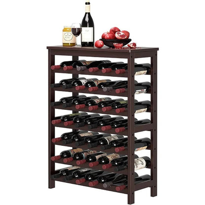 Wine Racks : 42 Bottle Floor Wine Bottle Rack