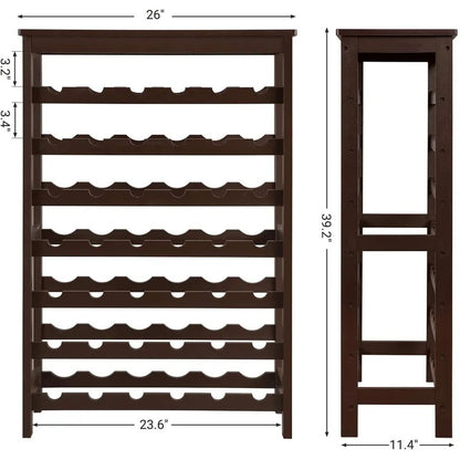 Wine Racks : 42 Bottle Floor Wine Bottle Rack