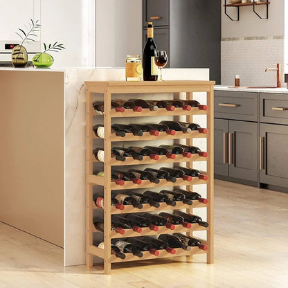 Wine Racks : 42 Bottle Floor Wine Bottle Rack