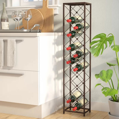 Wine Racks : HM Floor Wine Bottle Rack in Bronze