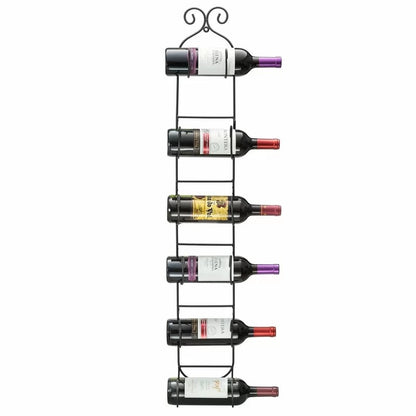 Wine Racks : NS 6 Bottle Wall Mounted Wine Bottle Rack in Black