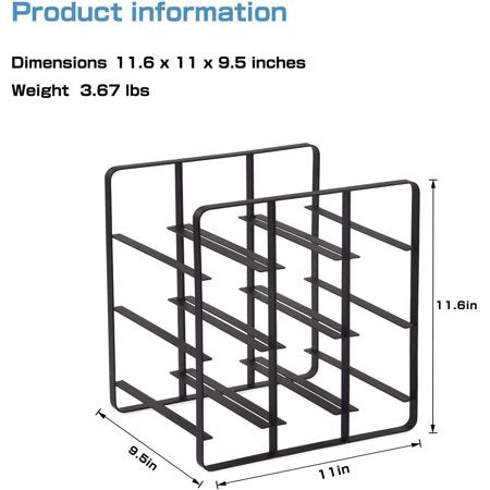 Wine Racks Sid Tabletop Wine Bottle Rack in Oil-Rubbed Bronze