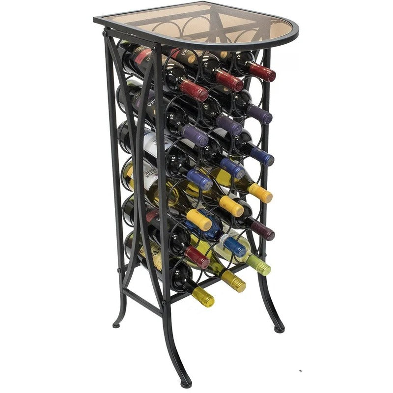 Wine Racks : VK Floor Wine Bottle Rack in Black