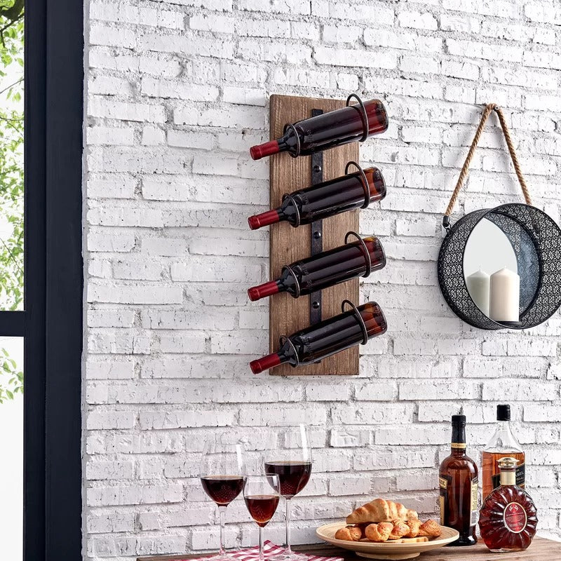 Wine Racks : Wall Mounted Wine Bottle Rack