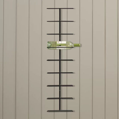 Wine Racks : Wall Mounted Wine Bottle Rack in Black