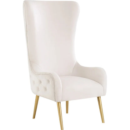 Wing Chair: 27'' Wide Velvet Wingback Chair