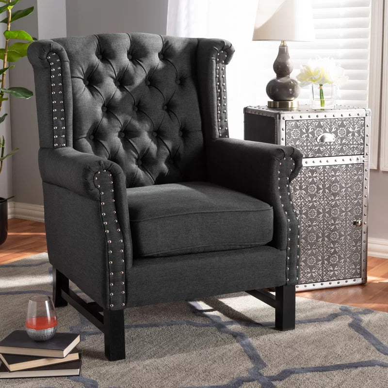 Wing Chair: 29.5'' Wide Tufted Wingback Chair