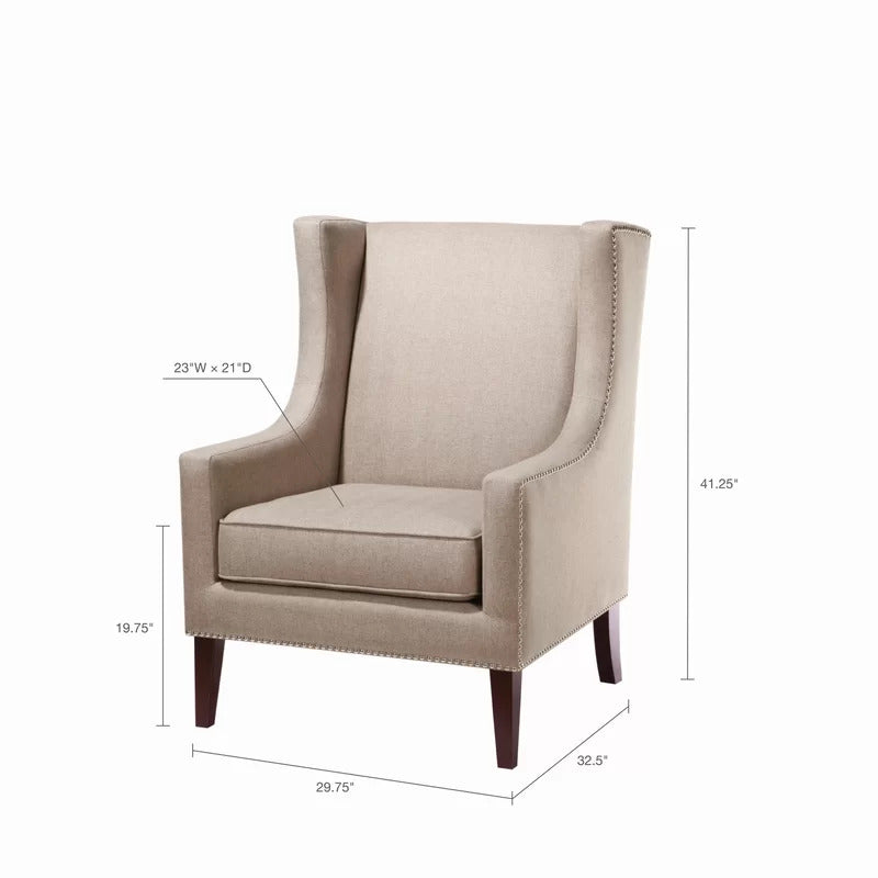 Wing chair online size