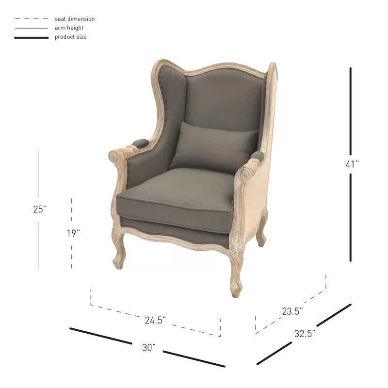 Wing Chair: 30'' Wide Wingback Chair Antique Chair