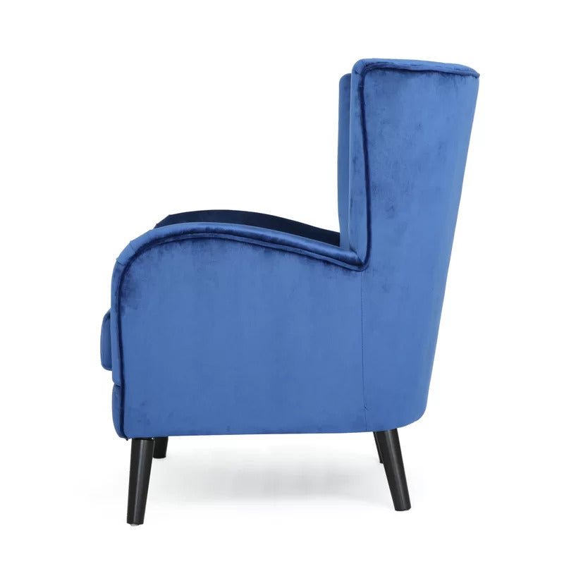 Wing Chair: 31'' Wide Tufted Velvet Wingback Chair