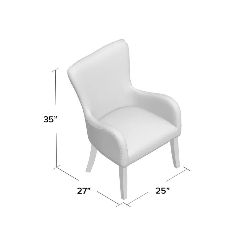 Wing Chair: Flaska 25.5'' Wide Tufted Velvet Wingback Chair