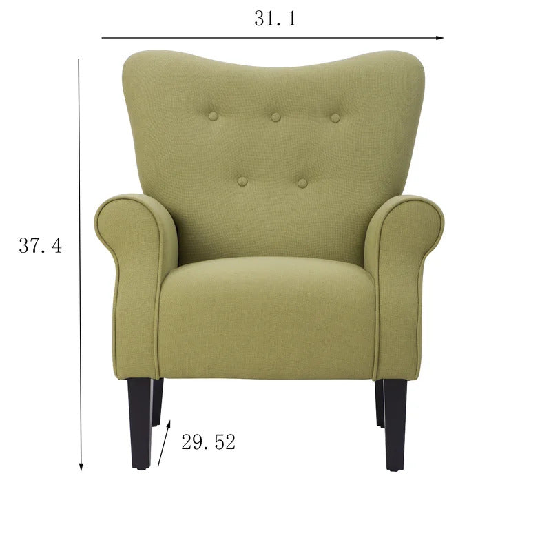 Wing Chair: Milayna 31.1'' Wide Tufted Wingback Chair