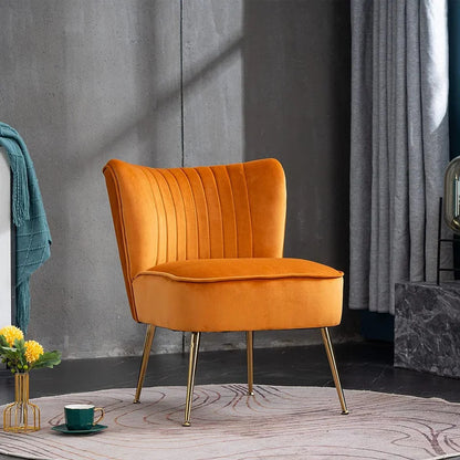 Wing Chair: Reshion 21.2'' Wide Velvet Wingback Chair