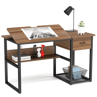 Computer Table: Wooden 47'' Computer Desk
