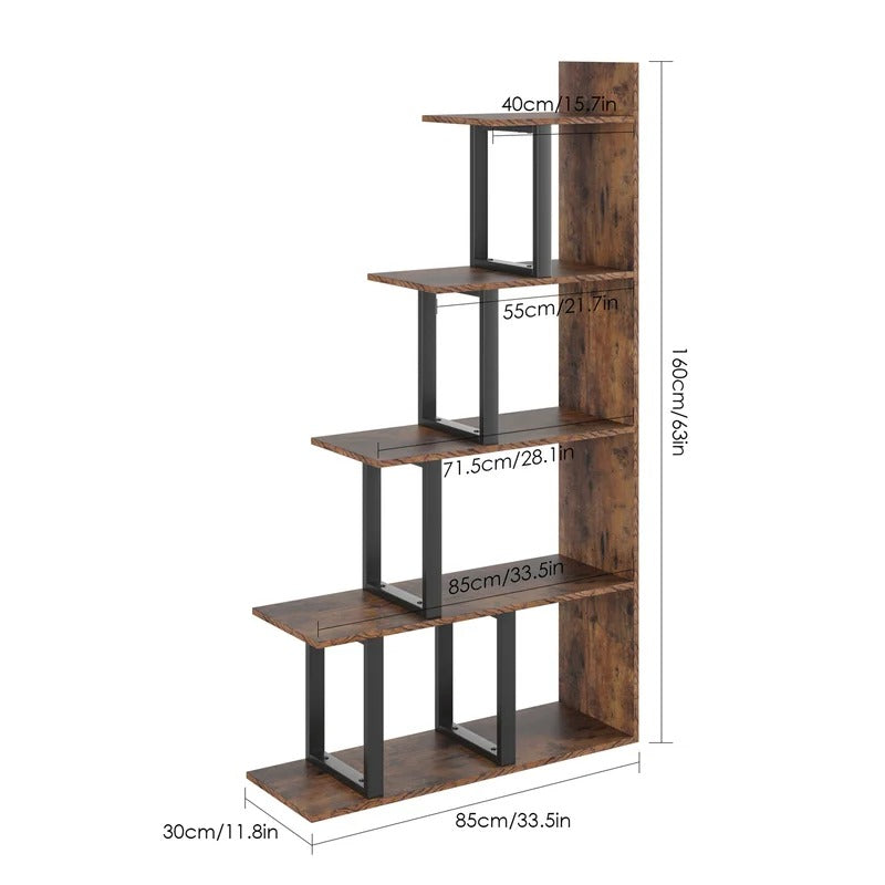 Display Unit: Wooden Book Rack