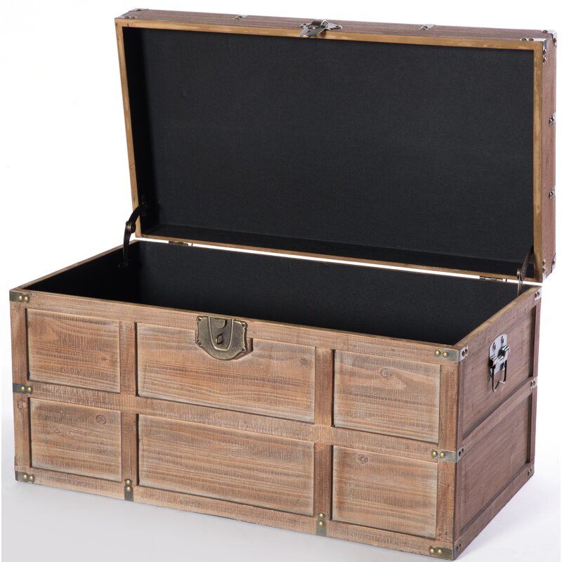 Wooden Box : 2 Piece Blanket Storage Box