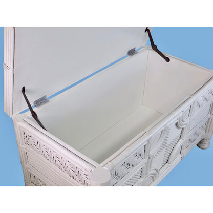 Wooden Box : Sheesham Solid Wood White Storage Box