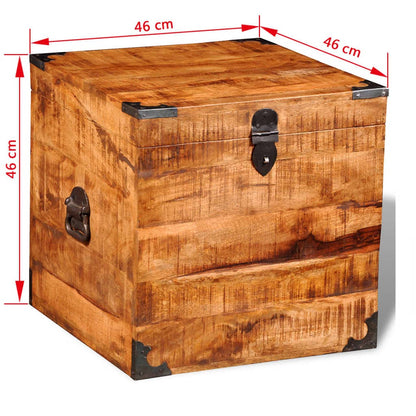 Wooden Box Solid Wood Storage Box & Coffee Table