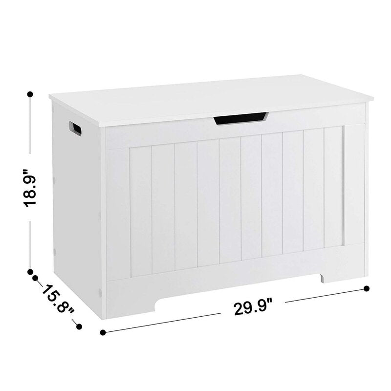 Wooden Box : White kevin Wooden Storage Box