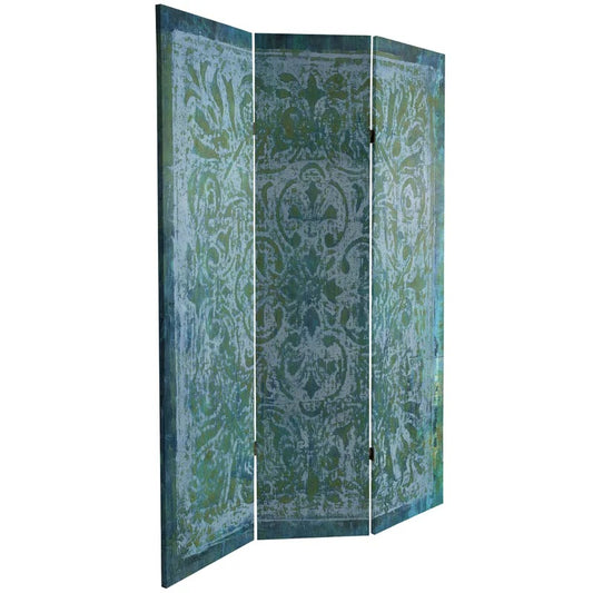 Wooden Partition 47.25'' W x 70.75'' H 3 - Panel Wooden Partition