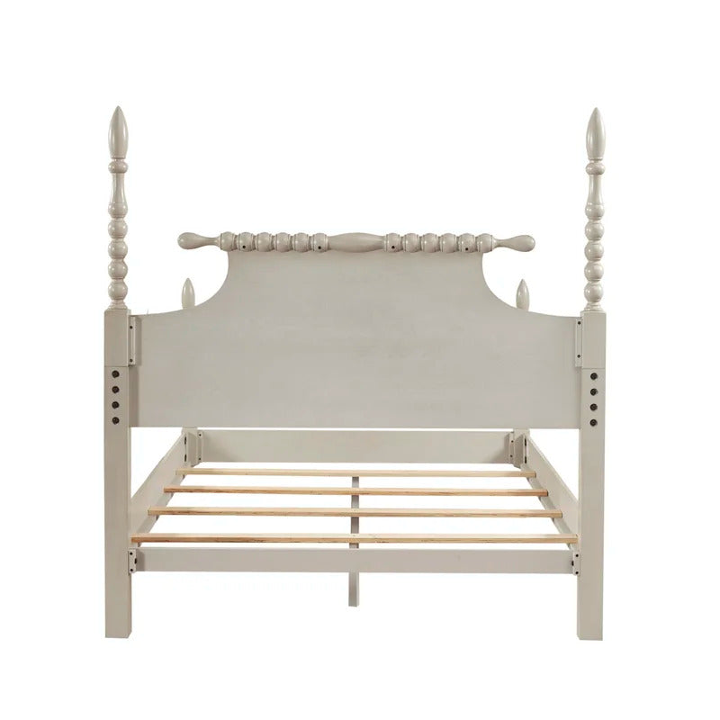 Poster Bed: Wooden Poster Bed