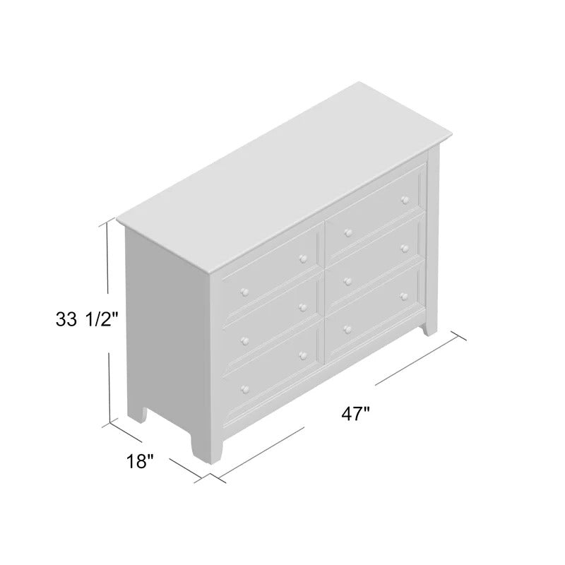 kids chest of drawers : 6 Drawer Double Dresser