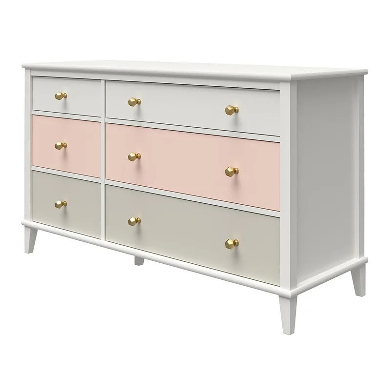 kids chest of drawers : MK 6 Drawer Double Dresser