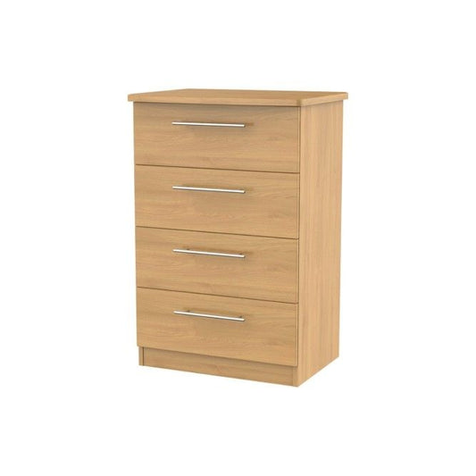 Chest Of Drawers: Oak Deep 4 Drawer Chest Of Drawers